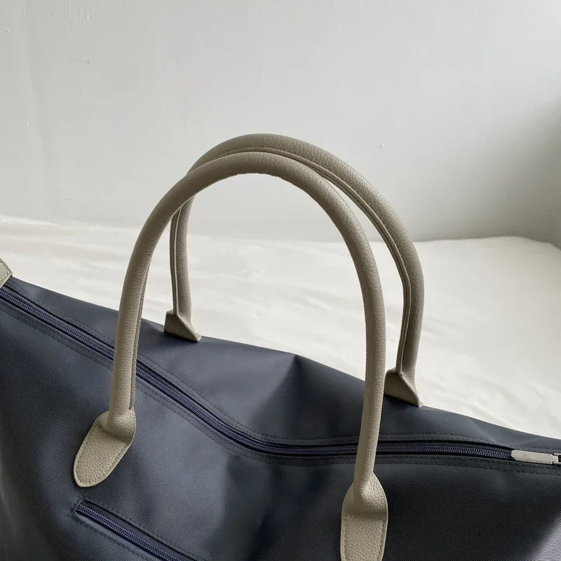 Petit sac weekend femme Gris-Rouge-Noir-ShopGET® 