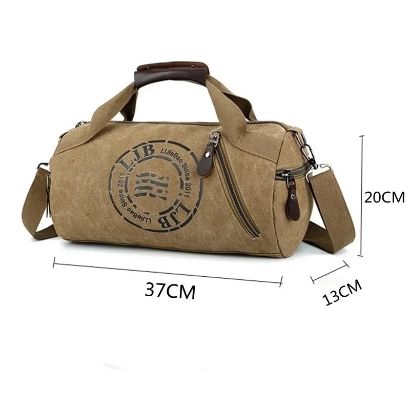 Sac polochon voyage courte séjour Marron-Kaki-Noir-Bleu-Vert-ShopGET® 