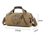 Sac polochon voyage courte séjour Marron-Kaki-Noir-Bleu-Vert-ShopGET® 