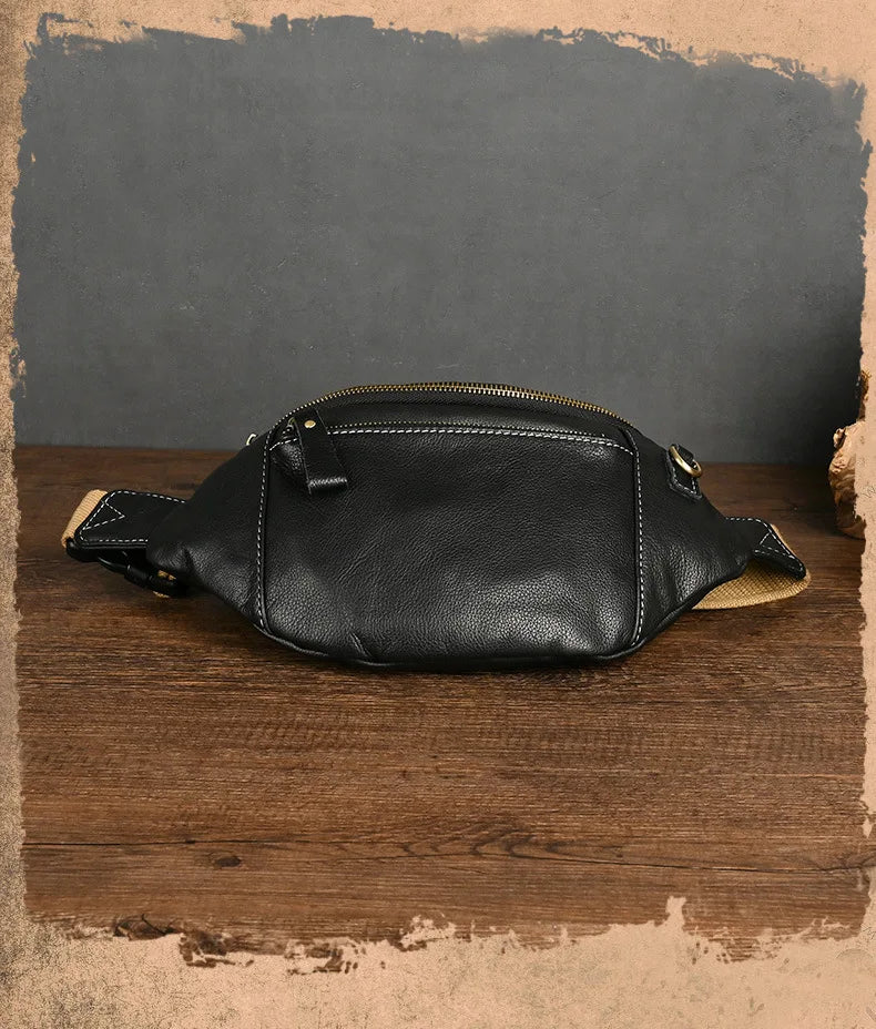 Sac banane homme luxe pas cher en cuir - ShopGET®