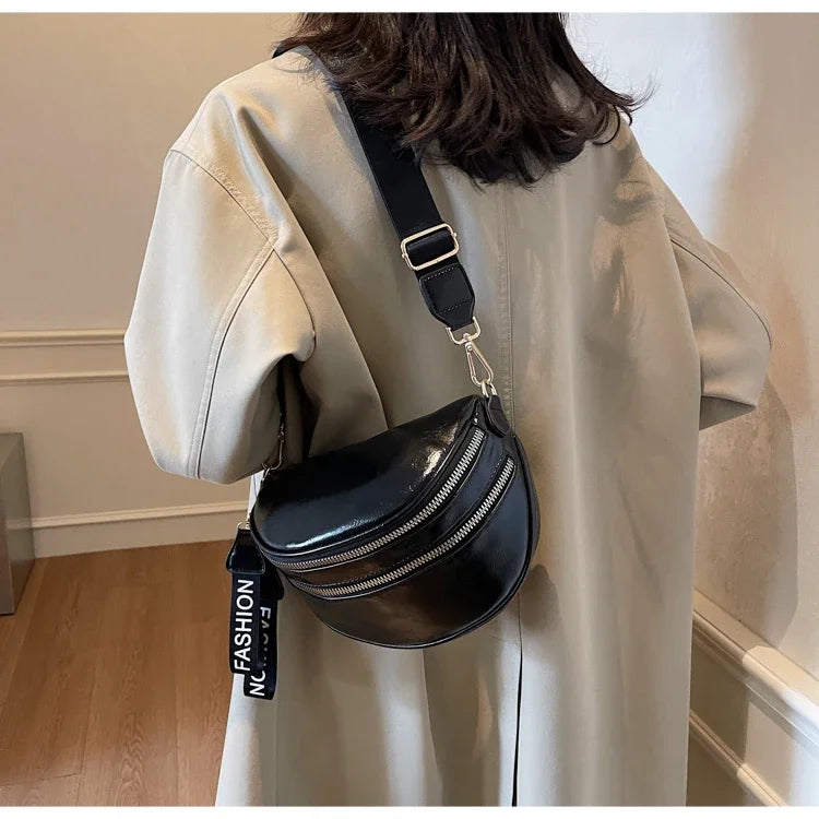 Sac banane femme chic à fermeture éclair