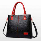 Sac cabas femme noir cuir Rouge / 31cm x 10cm x 29cm-Jaune / 31cm x 10cm x 29cm-ShopGET® 