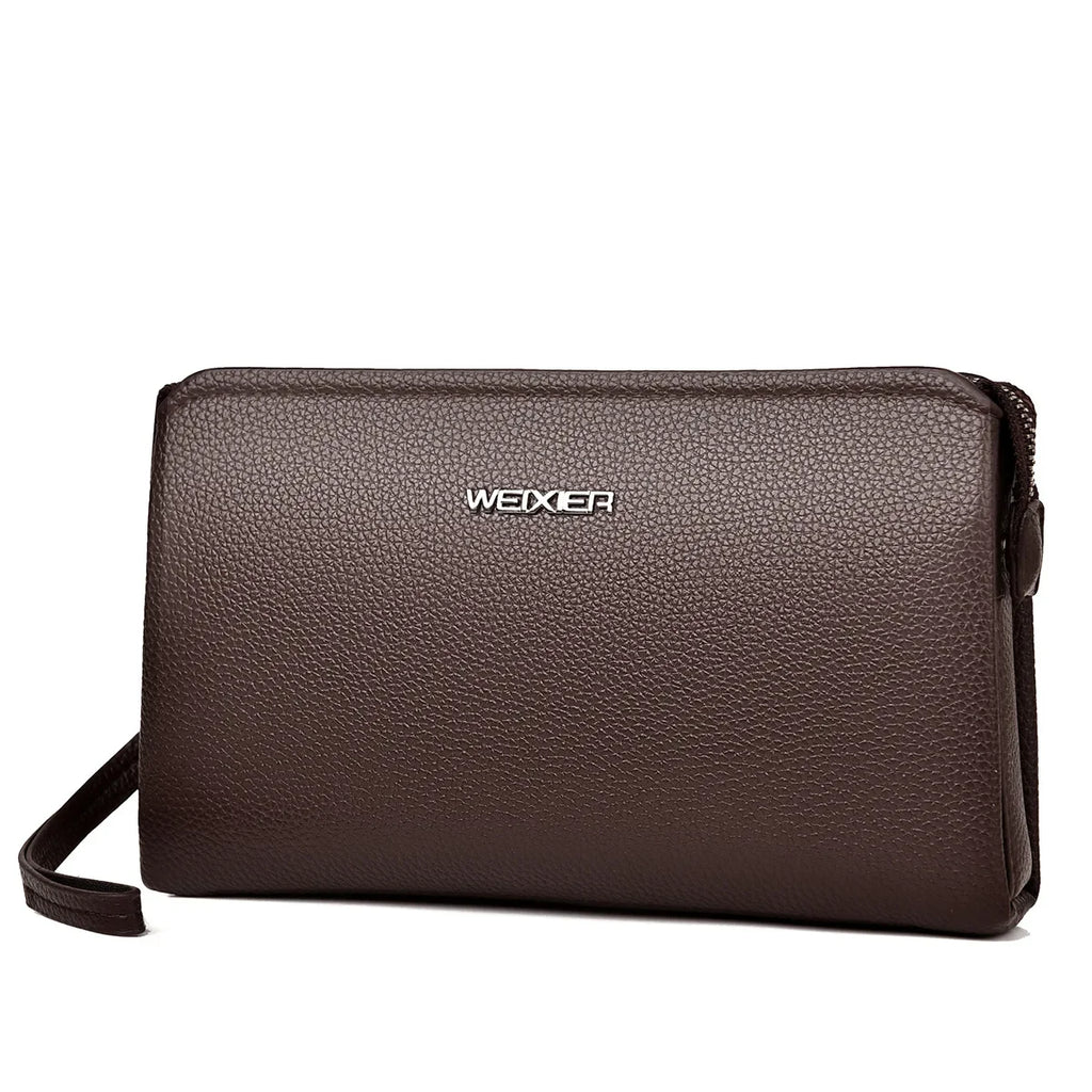 Pochette homme large capacité Noir / 23x4x14cm-Marron / 23x4x14cm-ShopGET® 