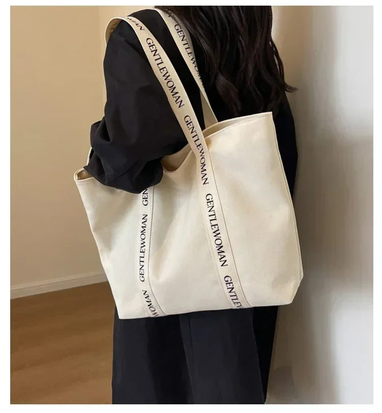 sac cabas tissu femme Noir-Beige-ShopGET® 