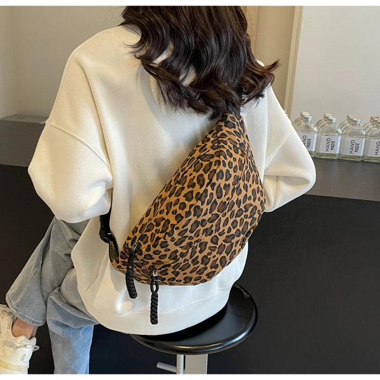 Sac banane bandoulière léopard