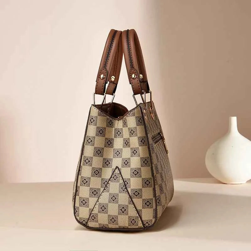 Sac cabas femme luxe Noir-Marron-Jaune-Burgundy-ShopGET® 