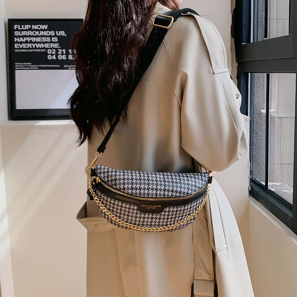 sac banane femme tendance grand capacité à chaine