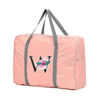 Sac weekend femme lettre prénom de S à Z Rose-S-W-V-U-T-Z-Y-X-ShopGET® 