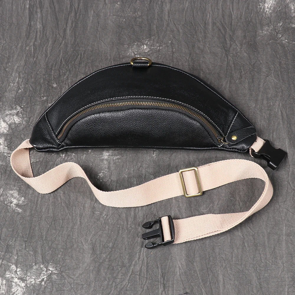 Sac banane étanche en cuir pour homme - ShopGET®