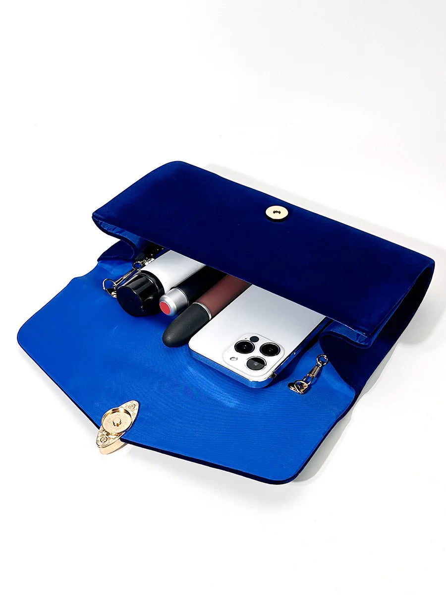 Pochette à rabat  femme Rouge-Bleu-ShopGET® 