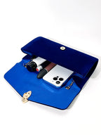 Pochette à rabat  femme Rouge-Bleu-ShopGET® 
