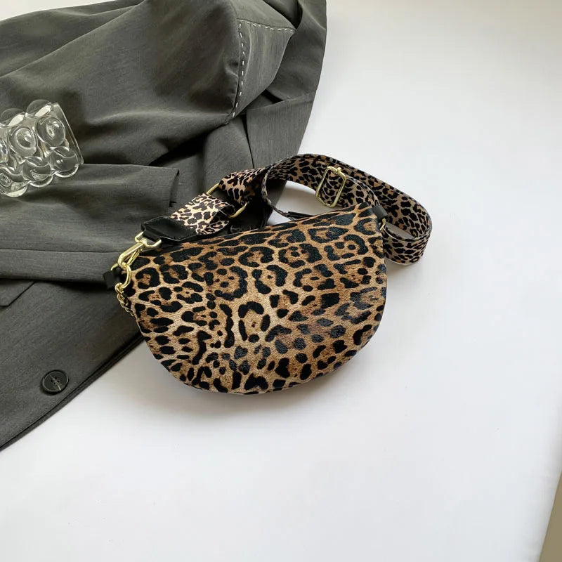 Sac banane léopard avec chaine