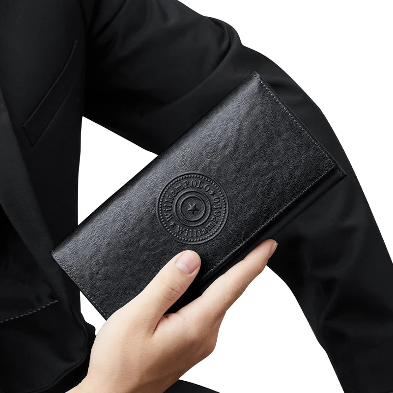 Pochette homme porté à la main Noir A-Noir B-ShopGET® 