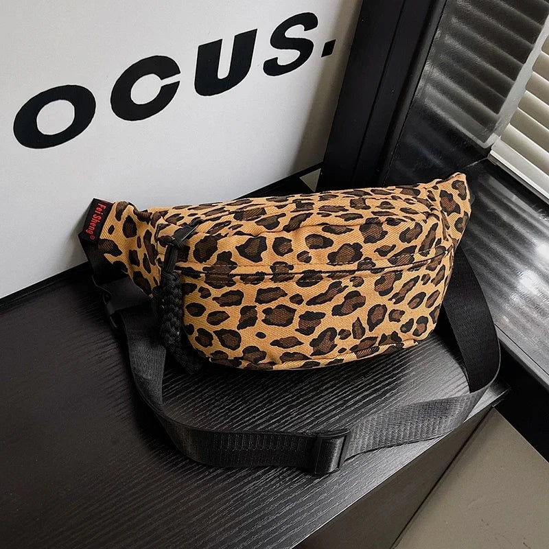 Sac banane léopard de luxe unique