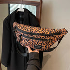 Sac banane léopard anti-vol en toile