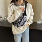 Sac banane léopard à bandoulière solide