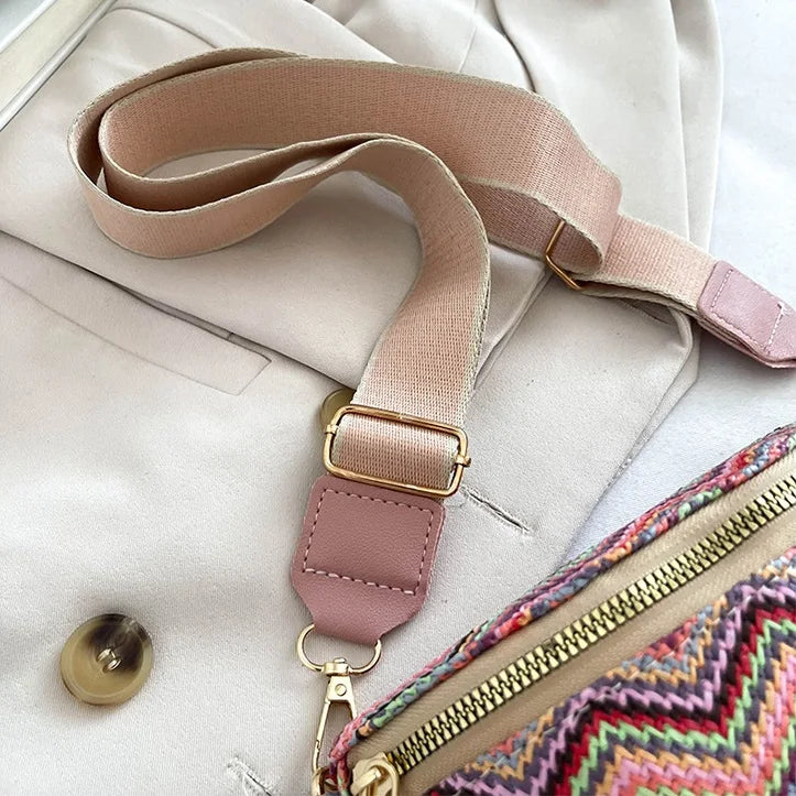 sac banane femme tendance à rayures ondulées