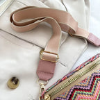 sac banane femme tendance à rayures ondulées