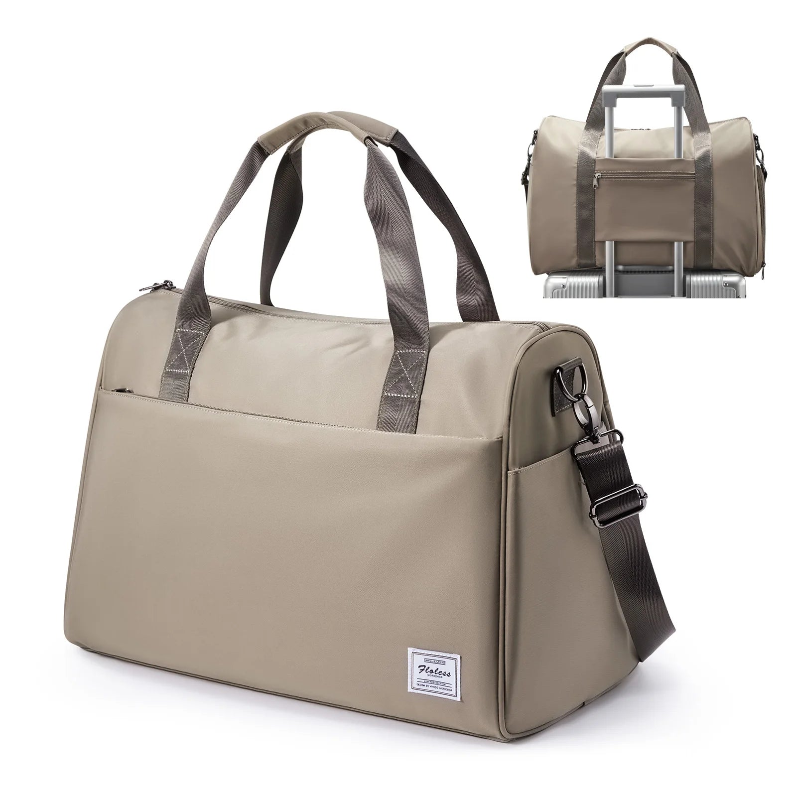 Sac weekend homme courte distance Vert-Bleu-Bleu sombre-Noir-Marron-ShopGET® 