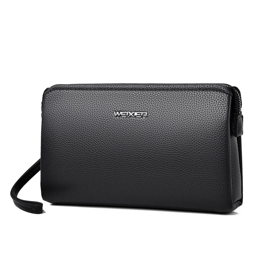 Pochette homme original en matériaux nobles 23 x 4 x 14cm / Noir-23 x 4 x 14cm / Marron-ShopGET® 
