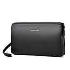 Pochette homme original en matériaux nobles 23 x 4 x 14cm / Noir-23 x 4 x 14cm / Marron-ShopGET® 