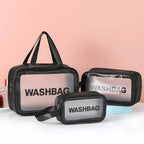 Trousse de toilette femme en PU transparent - ShopGET®