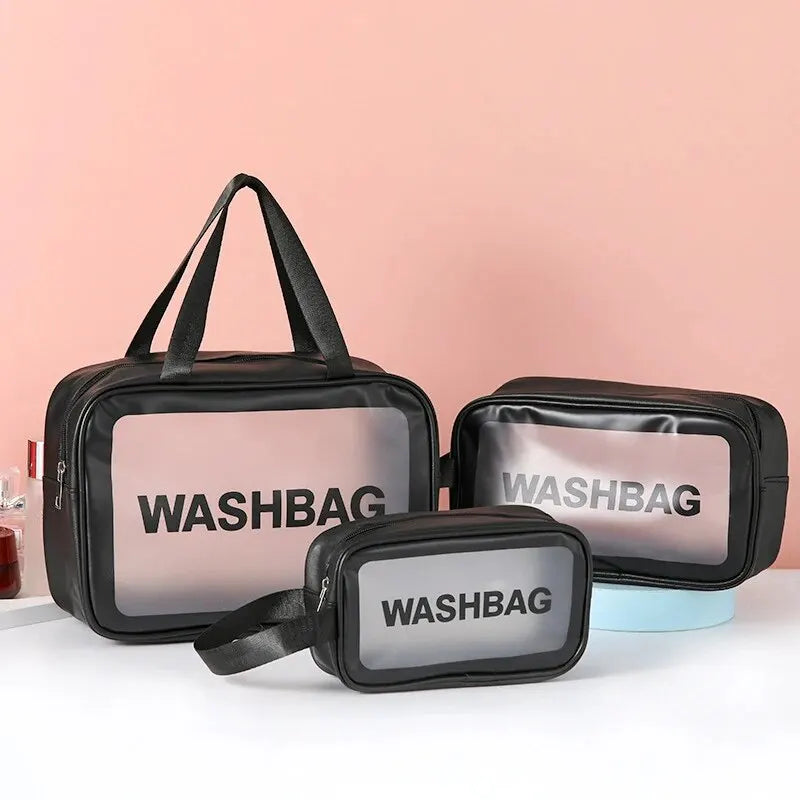 Trousse de toilette femme en PU transparent - ShopGET®