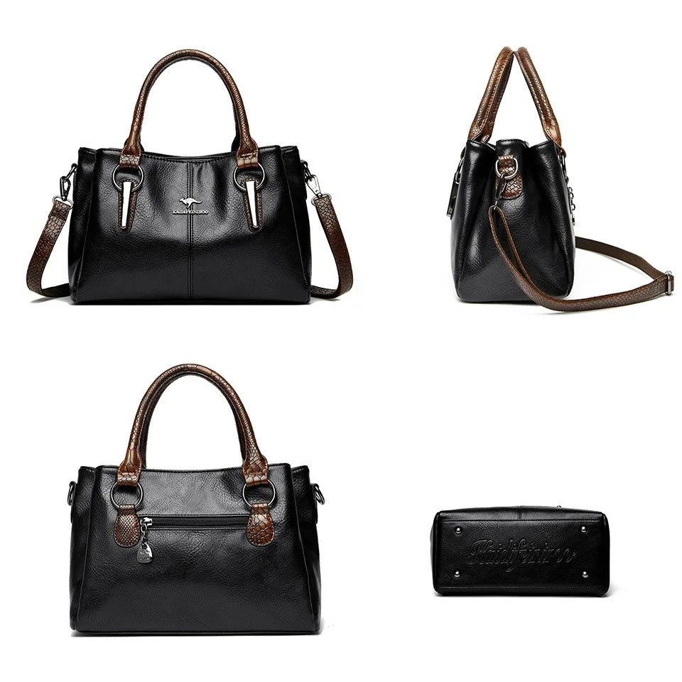 Sac cabas noir souple kangourou Marron-Burgundy-Noir-Bleu-Gris-Vert-Bleu SB-Noir SB-Bleu SB1-ShopGET® 