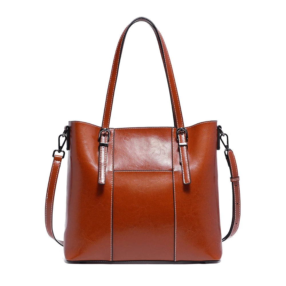Sac cabas noir large capacité pour femme Bleu-Orange-Vert-Rouge-Beige-Noir-Marron-ShopGET® 