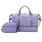 Sac weekend femme tissu Rose-Bleu-Blanc-Pourpre-Gris-Noir-ShopGET® 