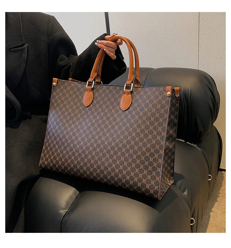 Sac cabas femme mignon luxury Beige-Pourpre-Rose-Bleu-Blanc-Gris-Café-Café B-Marron-ShopGET® 