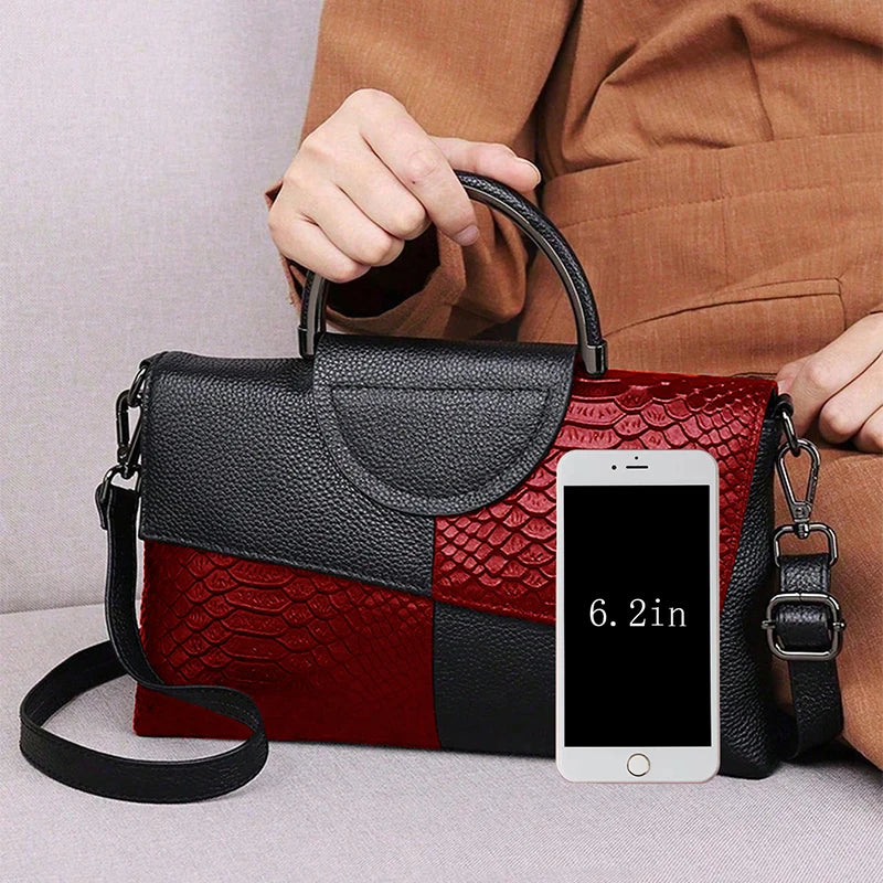 Pochette femme sac original Noir-Noir Blanc-Noir Rouge-ShopGET® 