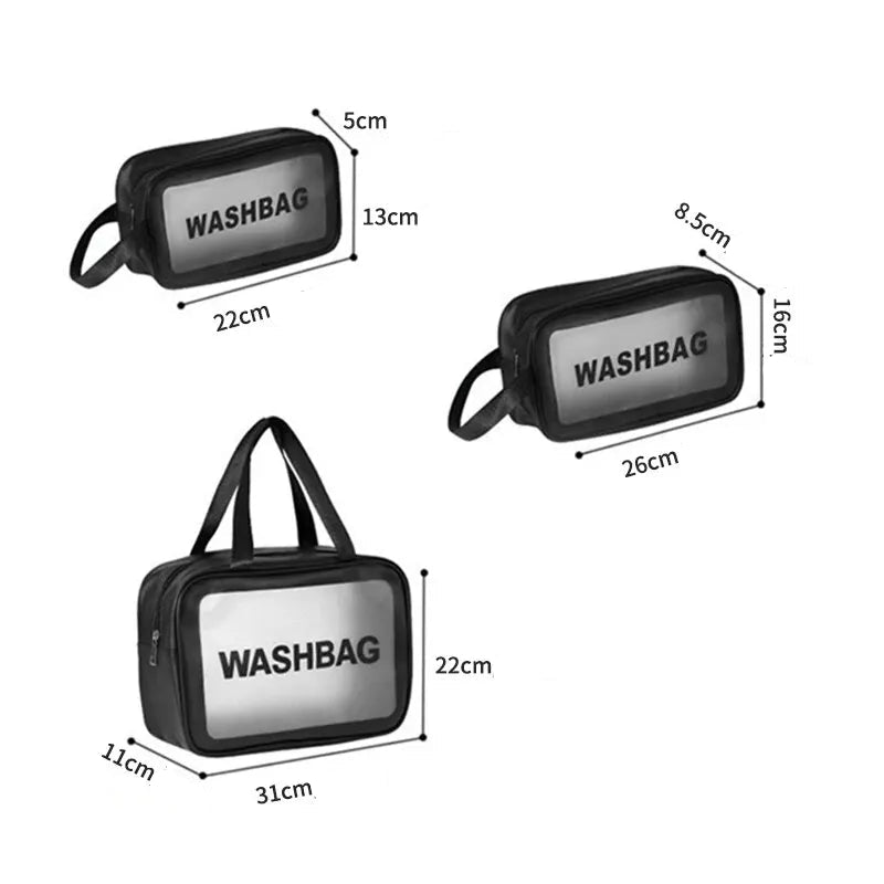 Trousse de toilette femme en PU transparent - ShopGET®