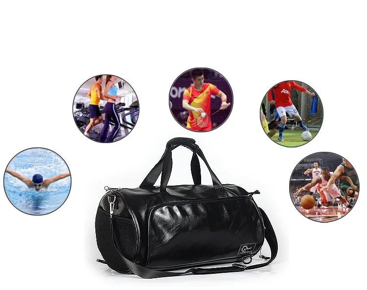 Sac polochon vintage de luxe Noir Jaune-Noir-Vert A-Vert B-ShopGET® 