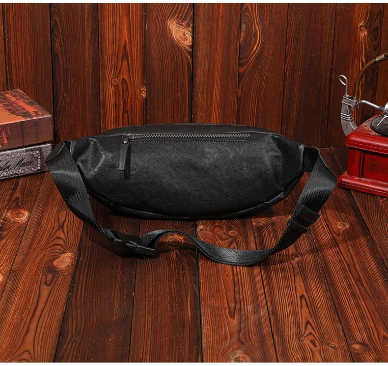 Sac banane homme rectangulaire en cuir - ShopGET®