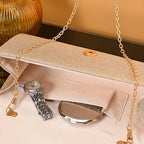 Pochette femme luxe de soirée Blanc-Dorée-Noir-Argent-ShopGET® 