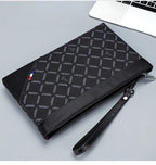 Pochette homme à décor géométrique 27cmX16.5cmX3cm-ShopGET® 