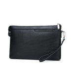 Pochette homme de luxe à fermeture éclaire Sombre / 19cm x 29cm x 3cm-Sombre / 17cm x 27cm x 3cm-ShopGET® 