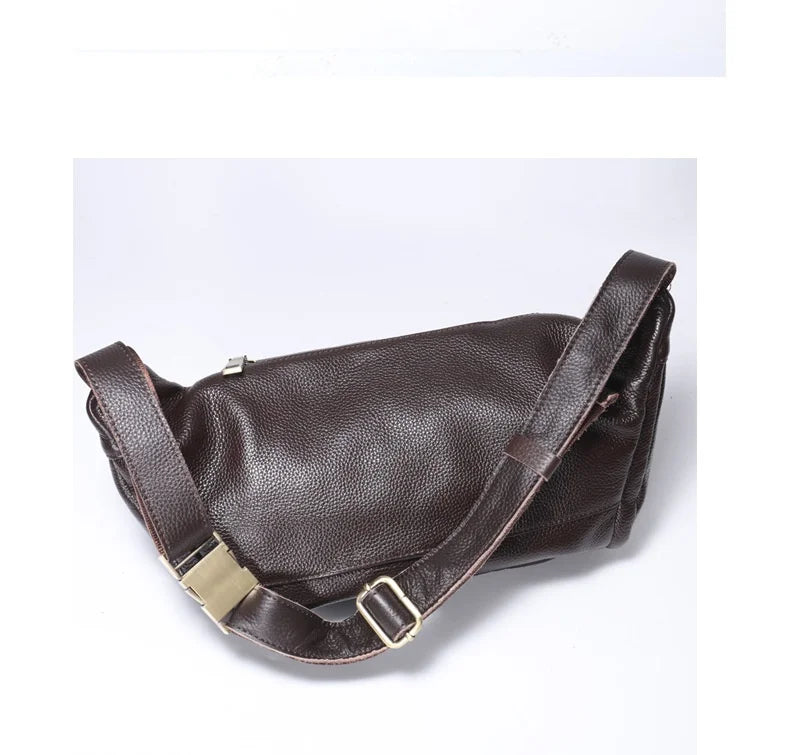 Sac banane homme militaire en cuir de qualité