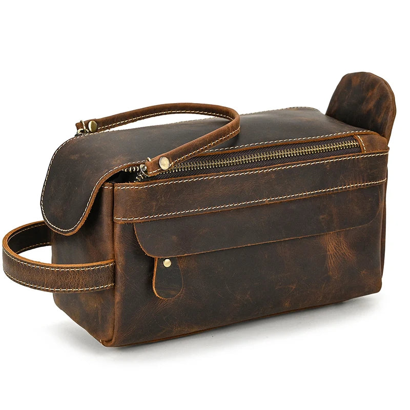 Trousse de toilette homme cuir luxe - ShopGET®