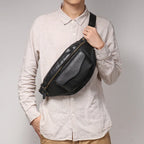 Sac banane homme en cuir solide - ShopGET®