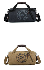 Sac polochon voyage courte séjour Marron-Kaki-Noir-Bleu-Vert-ShopGET® 