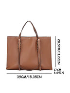 Cabas sac en cuir OFFERTE / Noir / 39x17x28.5cm-OFFERTE / Marron / 39x17x28.5cm-ShopGET® 