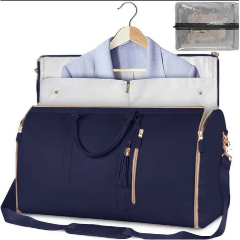 Sac weekend femme de voyage luxueux et pliable Noir A / OFFERTE-Bleu / OFFERTE-Noir / OFFERTE-Beige / OFFERTE-Rose / OFFERTE-ShopGET® 