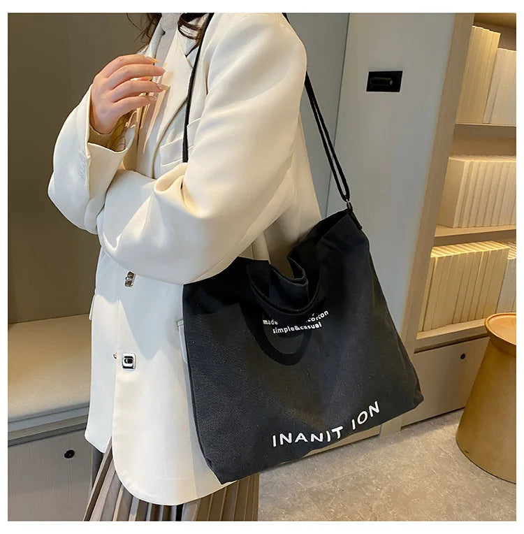 Sac de courses Japonaise Canvas Marron-kaki-Vert-Noir-Gris-ShopGET® 