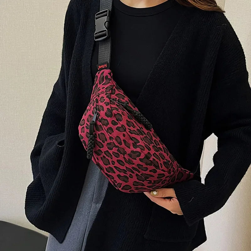 Sac banane léopard de luxe unique