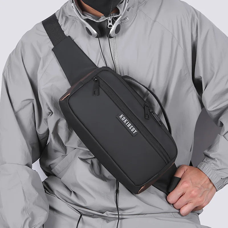 Sac banane rectangulaire pour homme