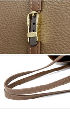 Sac cabas noir été cuir brillant Kaki-Gris-Apricot-Noir-Marron A-Marron B-ShopGET® 