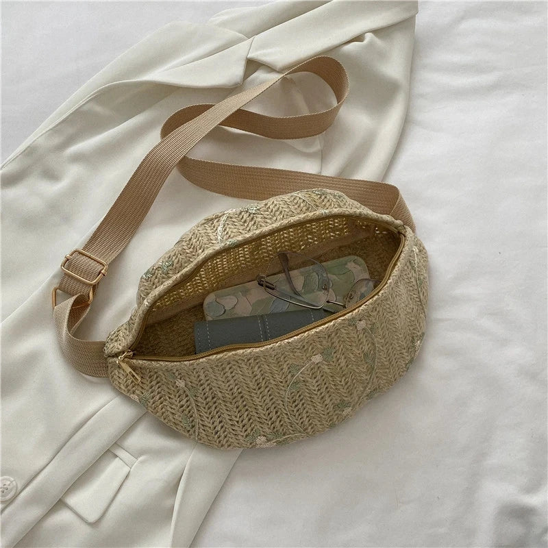 sac banane femme tendance messager kaki