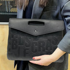 Grande pochette femme à bandoulière Marron-Noir-ShopGET® 